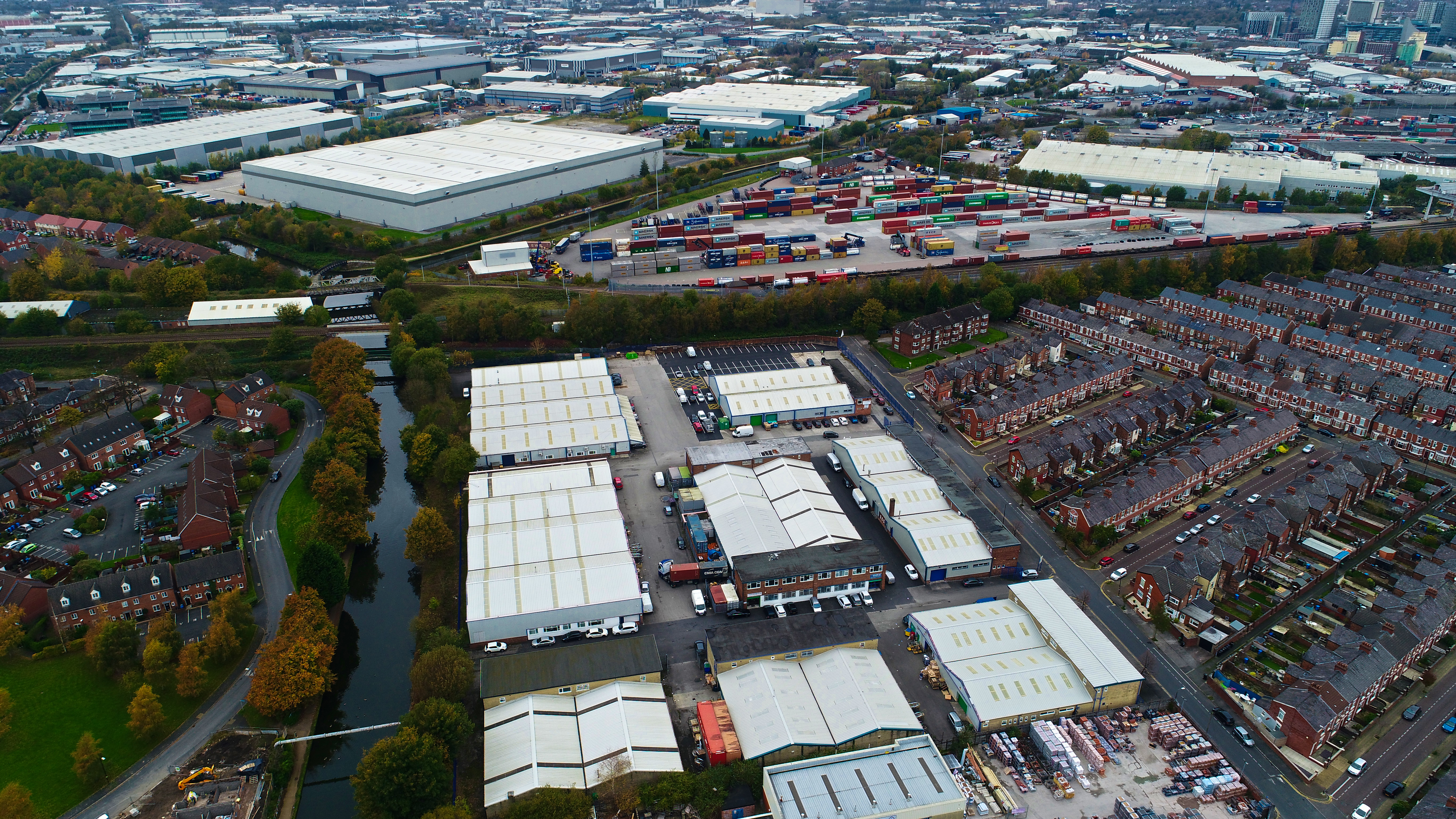 Longford Trading Estate aerial view