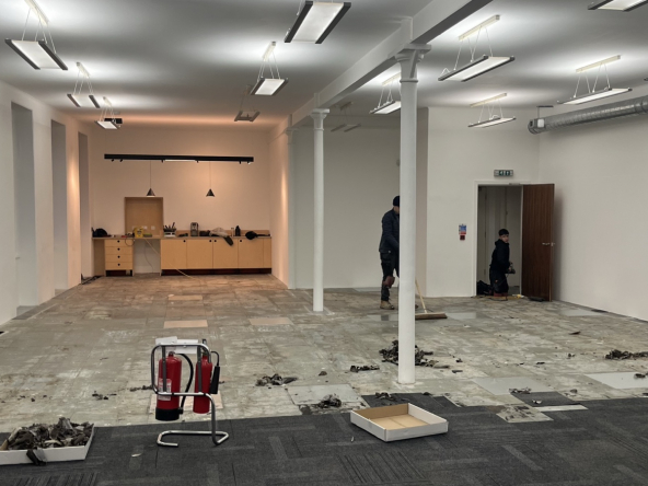 Commercial property management of the 2nd floor Venue Studios Edinburgh during its refurb in January 2024